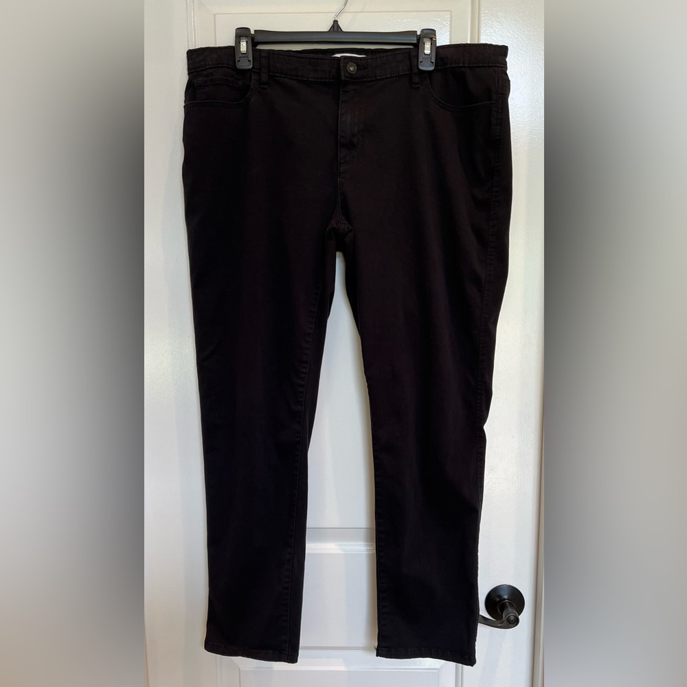 Liz Claiborne 16 Black Denim Pants